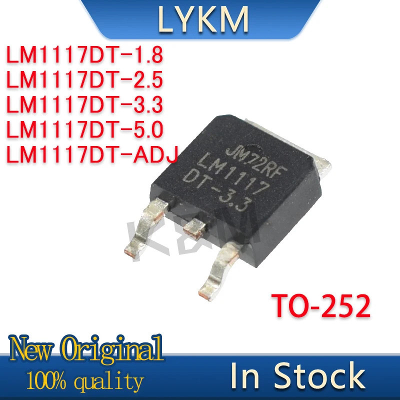 5/PCS ใหม่ Original LM1117 LM1117DT LM1117DT-1.8 LM1117DT-2.5 LM1117DT-3.3 LM1117DT-5.0 LM1117DT-ADJ