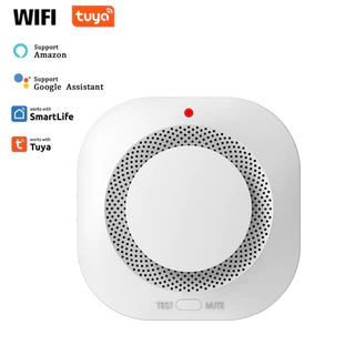 TL ตรวจจับควันไฟ Wi-Fi แบบใส่ถ่าน แจ้งเตือนเข้าแอป มีลำโพงในตัว Wi-Fi Photoelectric Smoke Detector(ไม่รวมแบตเตอรี่)