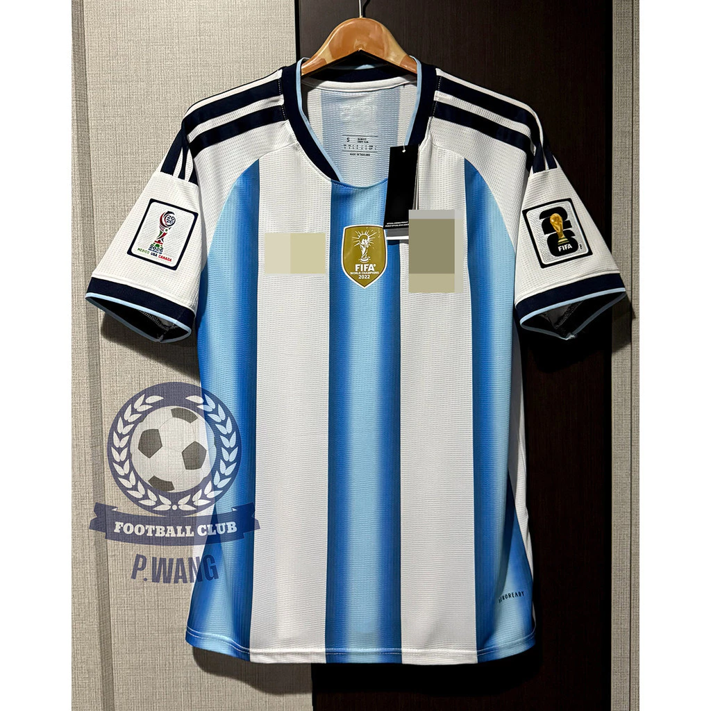 New !! เสื้อฟุตบอลโลก ทีมชาติ อาเจนติน่า 3A เกรดแฟนบอล Home ชุดเหย้า ปี 2026 ฟลูออฟชั่นชื่อเบอร์นักเตะในทีม (อาเจนติน่า-