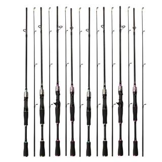(💜สีม่วง）🎣ชุดคันเบ็ดตกปลา คาร์บอนไฟเบอร์ ยาว 1.6ม/1.8ม. พร้อมรอกโลหะ 18+1BB 7.2:1 รับน้ำหนักได้เต็มที่ 10 กก