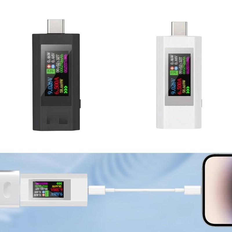 EDB * 4-30V 0-5 1A USB C Tester Power Meter โวลต์มิเตอร์แอมป์มิเตอร์สําหรับอิเล็กทรอนิกส์ DIY Monito