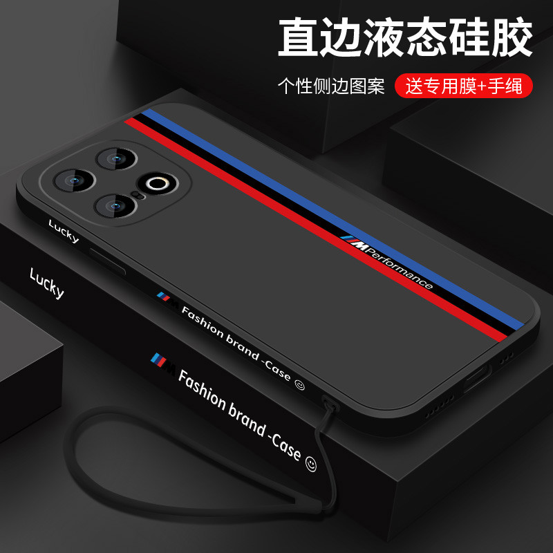 Iqoo13 เคสโทรศัพท์ iqoo13 สไตล์ใหม่ป้องกันกรณี High-End สีดําลาย vivoiqoo ซิลิโคนนุ่มกรณี V2408A Sho