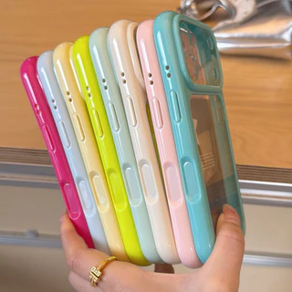 เคสโทรศัพท์กันชนเคลือบเงาสองชั้นระดับพรีเมียมพร้อมการป้องกันการตกกระแทกสําหรับ iPhone 11 12 13 14 15 16 17 Pro Max