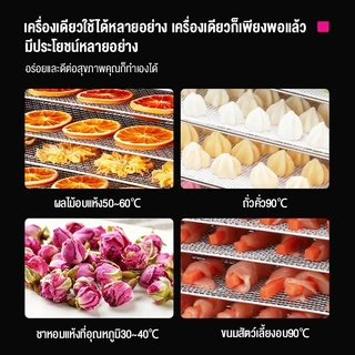 เครื่องอบผลไม้ 304 สแตนเลส จุได้เยอะ 6/8/12/18 ชั้น fruit dehydrator 1000W เครื่องอบลมร้อน เครื่องอบอาหาร