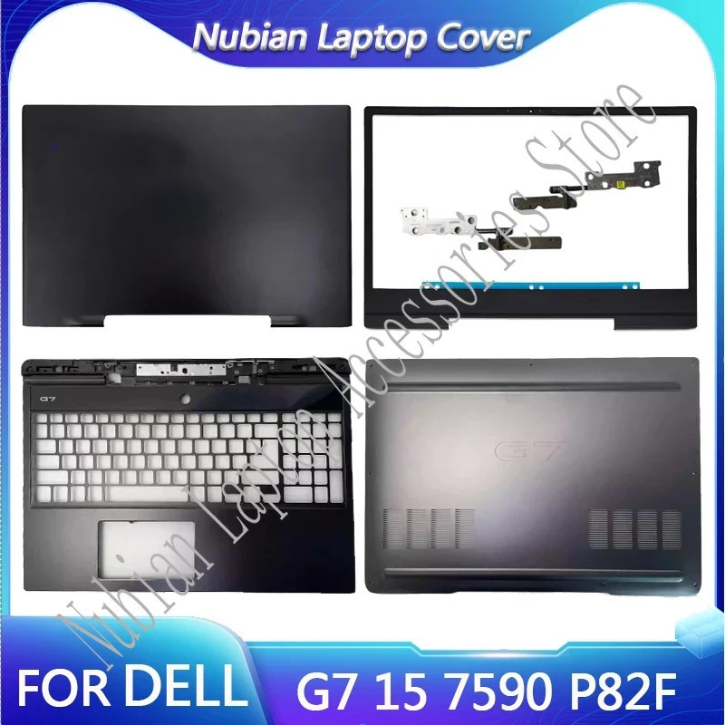 IFor Dell G7 7590 P82F แล็ปท็อปปกหลัง LCD ด้านหน้าแผง Palm Rest ฝาครอบด้านล่างบานพับ 029TDN 0KG4GF *
