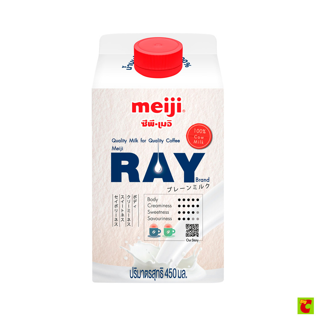ซีพี-เมจิ เรย์ น้ำนมโคพาสเจอร์ไรส์ 946 มล.