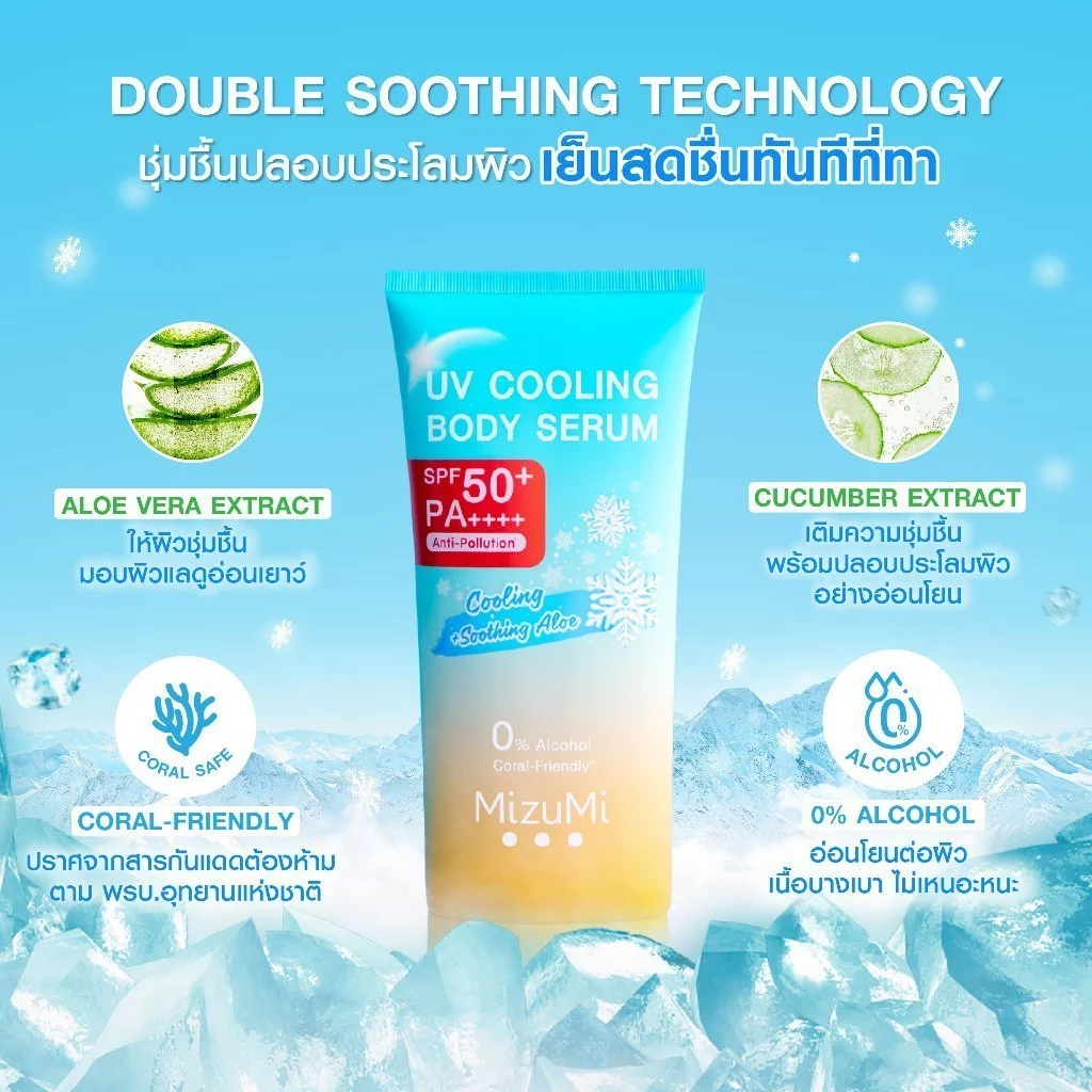 MizuMi UV Bright Body Serum เซรั่มกันแดดทาผิวกาย (มิซึมิหลอดใหญ่) thumbnail 8