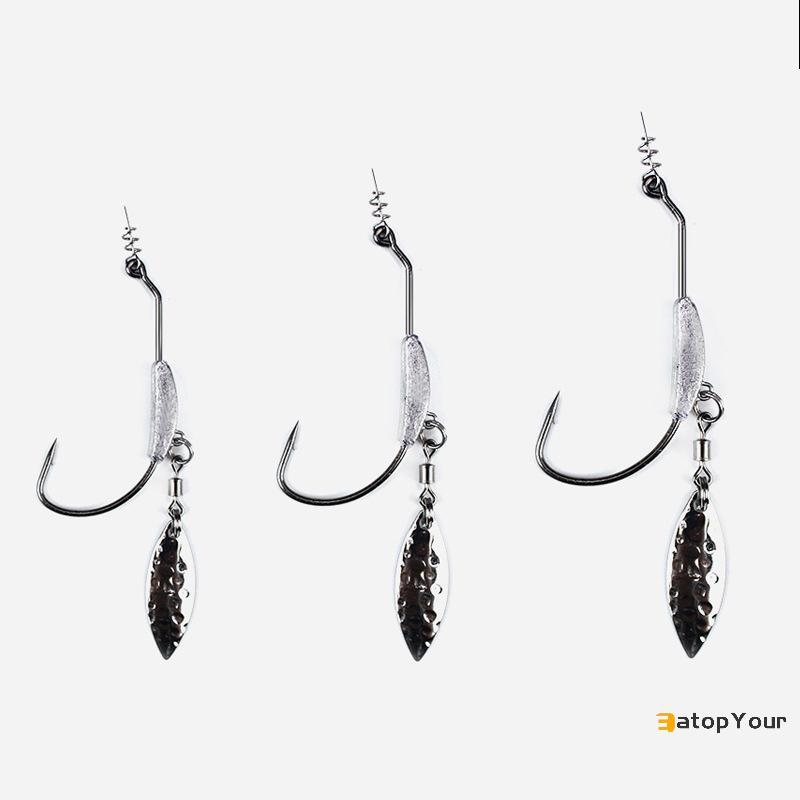 EatopYour] 4.5g 5.5g 7.2g พร้อมตะกั่ว Crank Hook Plus Glitter Wide Belly Single Hook พร้อม Sublead H