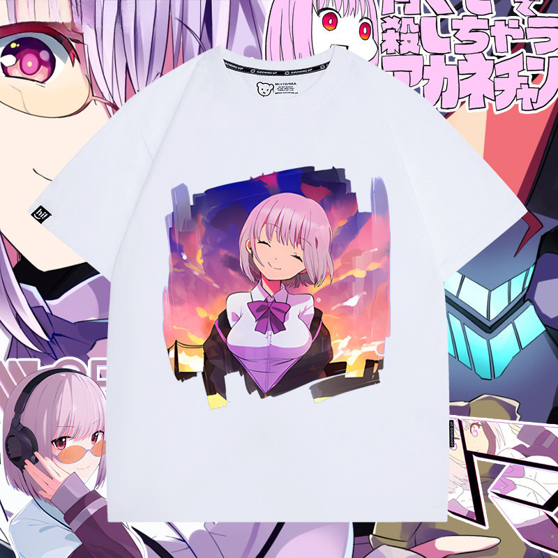 SSSS.Gullit Cool เสื้อยืดแขนสั้นอะนิเมะญี่ปุ่น SSSS.GRIDMAN พิมพ์เสื้อยืดสีขาว