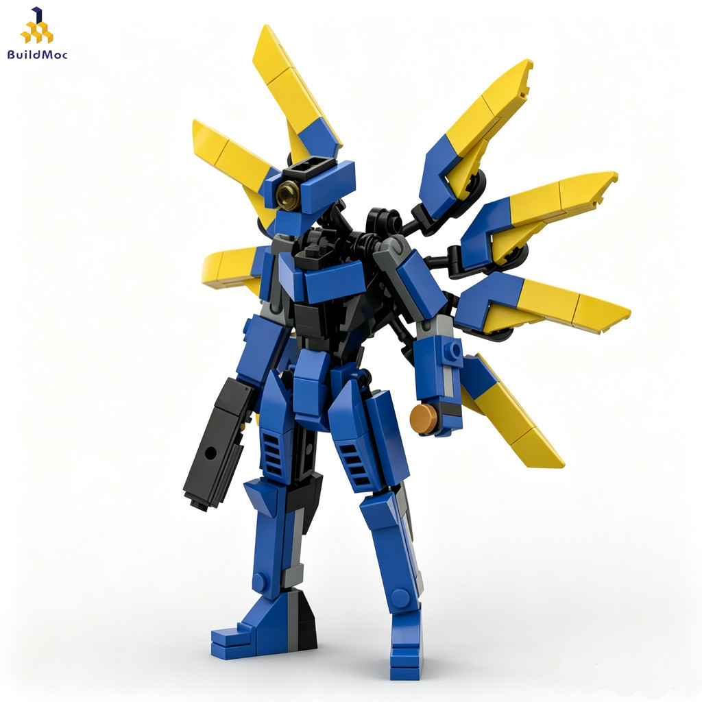 V1 - Ultrakill mech หุ่นยนต์ Building Blocks ประกอบของเล่นของขวัญเด็ก 245PCS อิฐบล็อกของเล่นสําหรับผู้ใหญ่ MOC-256093