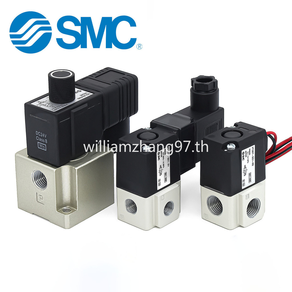SMC โซลินอยด์วาล์วความถี่สูง 3 ทิศทาง – VT307-5D1-01 / VT317V-4D-02 วาล์วลมแรงดันลบ, 220V