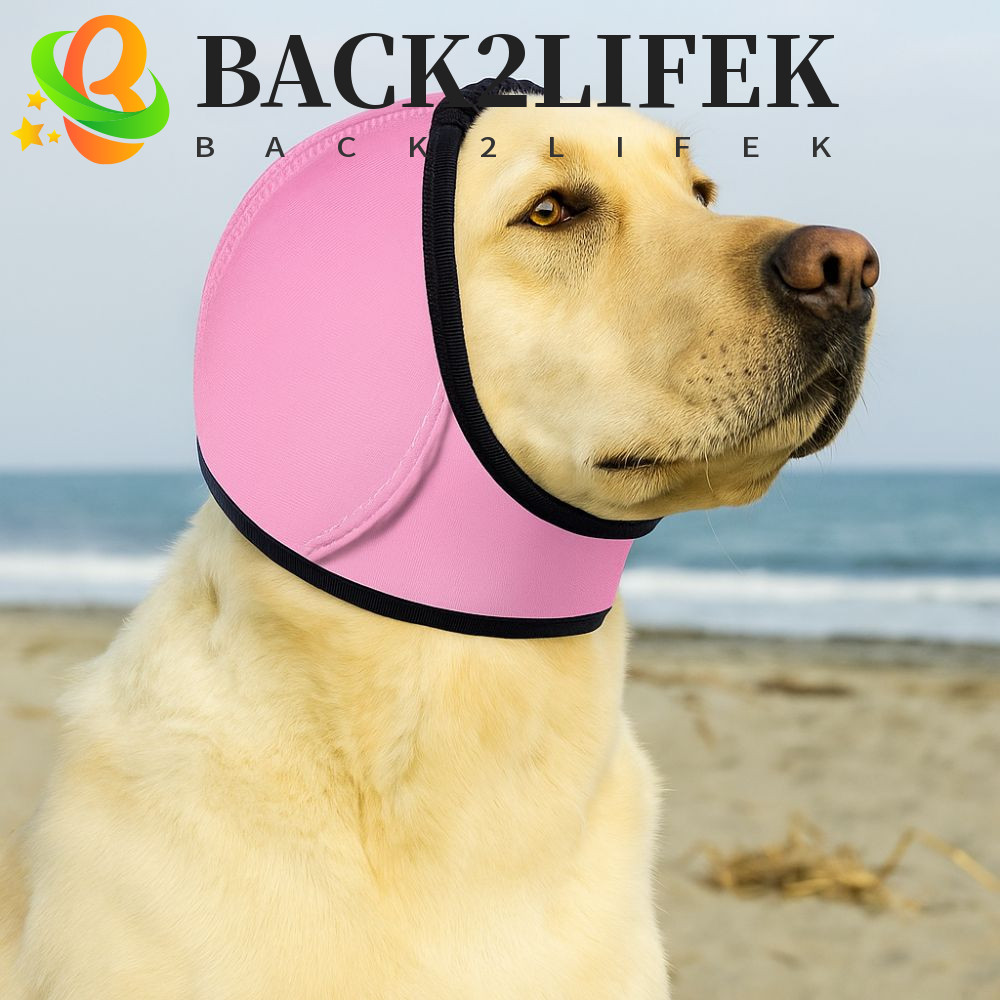 BACK2LIFEK ที่ครอบหูสุนัข, ป้องกันเสียงรบกวนกันน้ําสุนัข Calming Earmuff, กันเสียงปรับป้องกันการได้ยินนุ่มอบอุ่นหูสัตว์เลี้ยง Muffs สุนัขกรูมมิ่ง