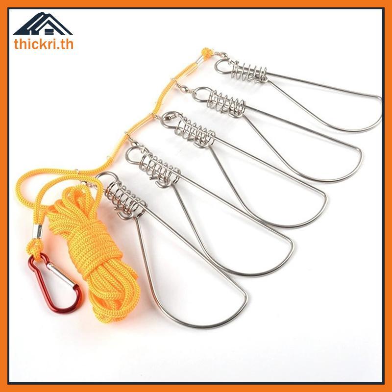 TT 3.5 เมตรเชือกตกปลาสแตนเลสปลาแม่น้ํา Lo Bule กีฬากลางแจ้งตกปลา Tale Lanyard ปลาคาร์พอุปกรณ์ตกปลา PL