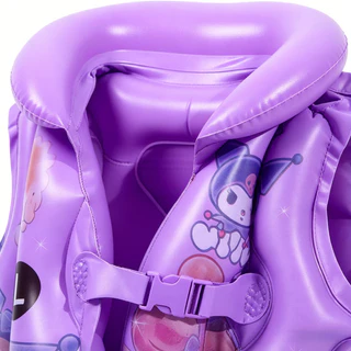 ชูชีพเด็ก เสื้อกั๊กชูชีพแบบเป่าลม วัสดุ PVC รับน้ำหนักได้มาก ใส่ง่ายและถอดง่าย รูปภาพการ์ตูนน่ารั