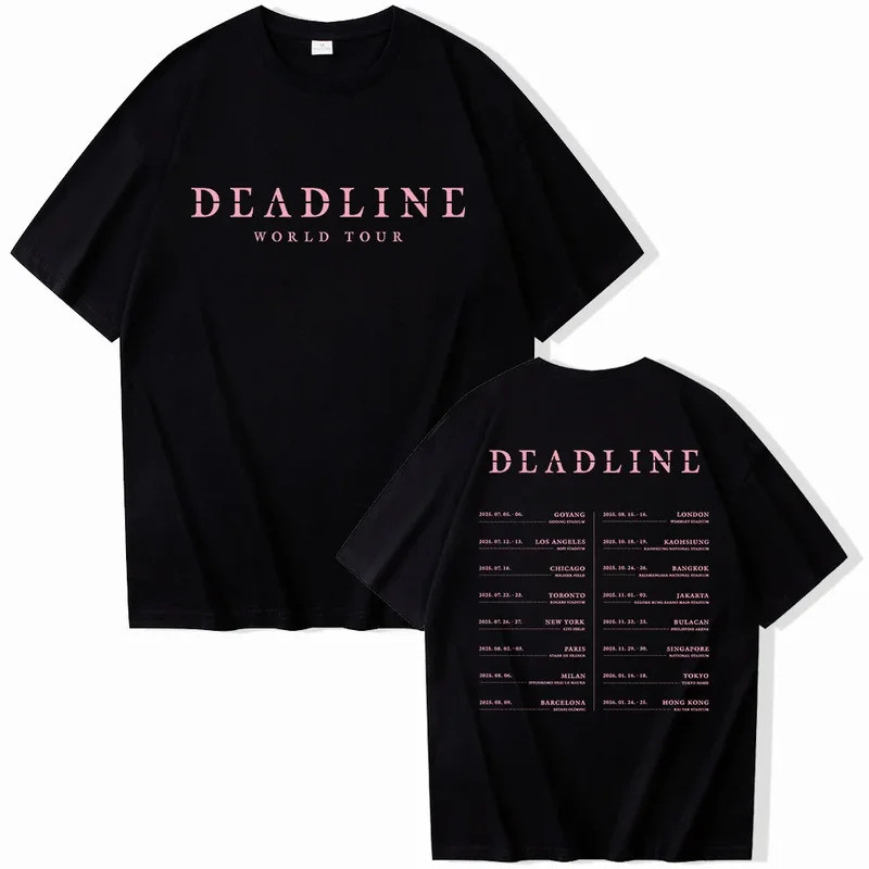 2025 BP Deadline Black World Tour T-shirt
