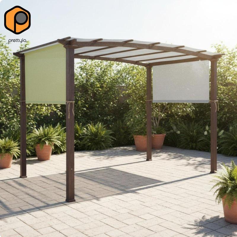 [สวย] SiaBiced Replacement Pergola Canopy Protection Pergola Panel Four-Season Use Outdoor Gazebo Co