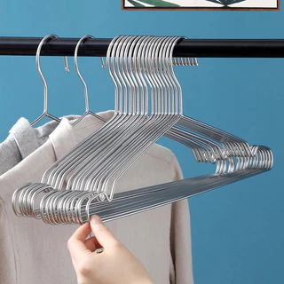 JoyTray ไม้แขวนเสื้อสแตนเลส หนาพิเศษ ยาว 32/40/45cm 1แพ็ค 10ชิ้น แขวนผ้า กางเกง แข็งแรง