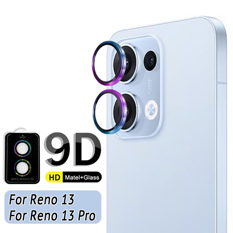 สําหรับOppo Reno 14 13 14Pro 13Proอลูมิเนียมเลนส์กล้องฟิล์มกระจกนิรภัยสําหรับOppo Reno 14 13 Proโทรศัพท์กลับเลนส์ป้องกันแหวนโลหะหมวก