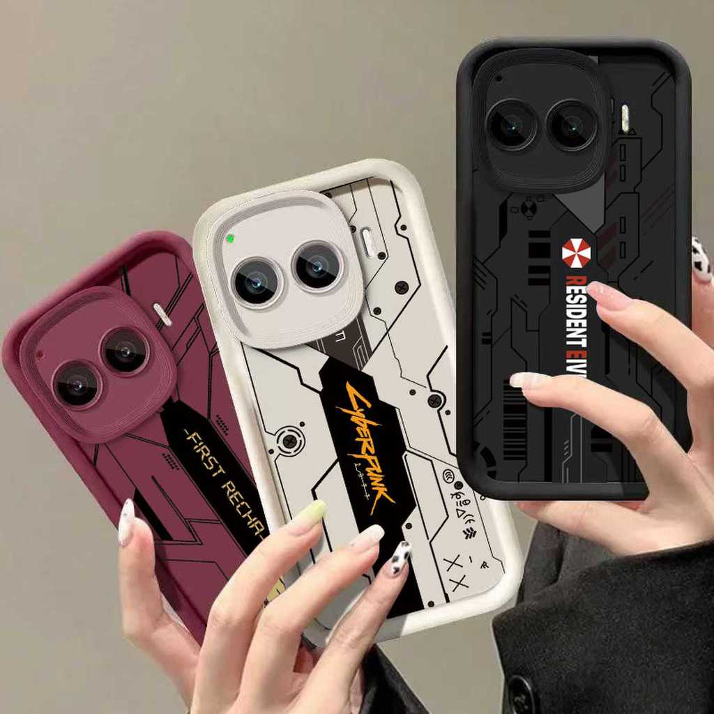 เหมาะสําหรับ VIVO IQOO Z10 Z9 Z11X Z10X Z9X เคสโทรศัพท์ IQOO 15R Z11 Z9 Turbo + ทนทานและป้องกันการตกกระแทกซิลิโคนกรณี B02-B09