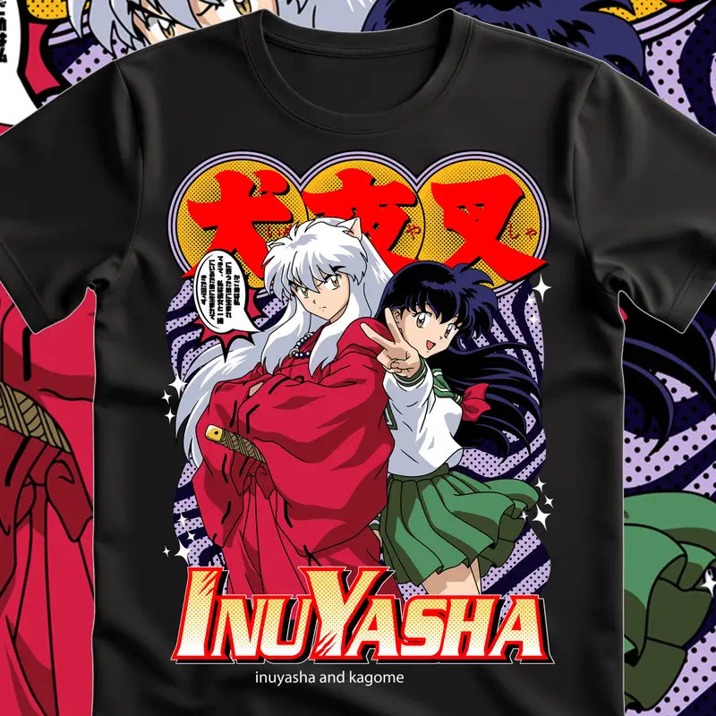 เสื้อยืดเด็ก 3D Inuyasha Anime 3D พิมพ์ตัดหลวมสําหรับกิจกรรมกลางแจ้งฤดูร้อนและสวมใส่ทุกวัน