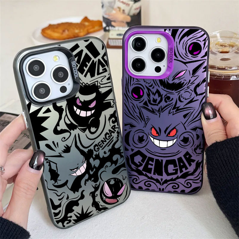 Pocket Monster Pokemon Gengarเคสโทรศัพท์สําหรับIphone 16 15 11 13 Pro Max Xr X 7 8 14 Plus 12 13 Mini Iphone 16Pro