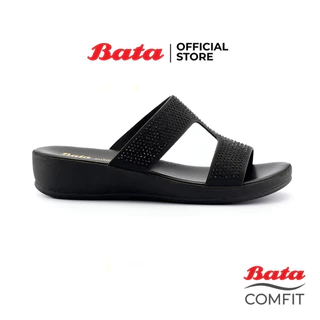 Bata บาจา รองเท้าเพื่อสุขภาพ รองเท้าแตะแบบสวมเพื่อสุขภาพ สำหรับผู้หญิง รุ่น HELENE - สีดำ 6616827