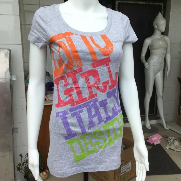 LOTTO LOTTO ผู้หญิง LOTTO Girls Series เสื้อยืดแขนสั้นยาวกีฬาผ้าฝ้ายเสื้อยืด ETSF094-3