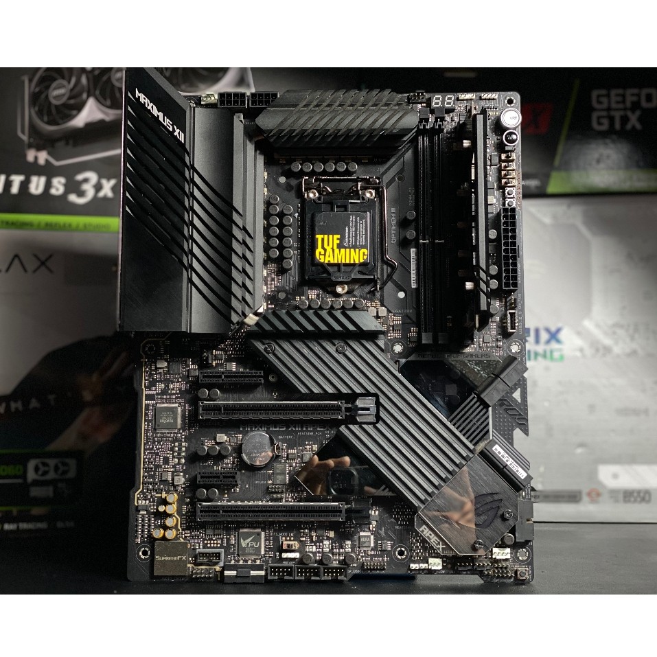 🌟MAINBOARD (เมนบอร์ด)Z490 1200 ASUS ROG MAXIMUS XII APEX มือสอง🌟🖥️✅
