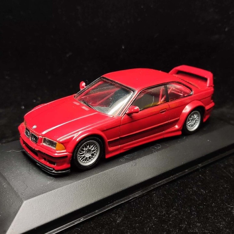 [คลังสินค้าพร้อม 1 ชิ้น] Mini Cut BMW M3 GTR E36 1/43minichamps BMW M3 GTR E36s Long Distance Alloy 