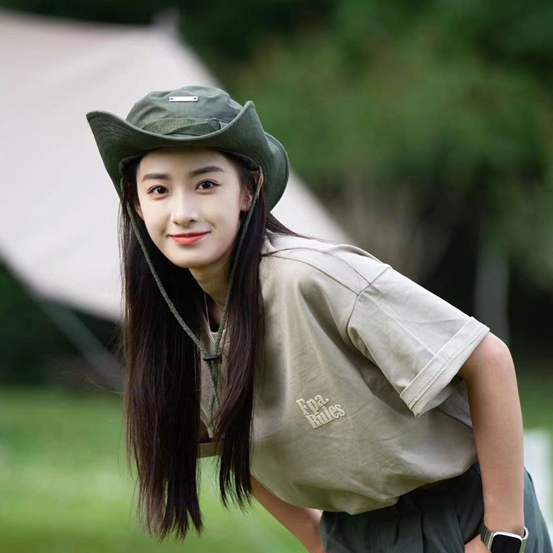 2026 เครื่องมือ Street Wear Street Wear Drawstring Bucket Hat Men Women Summer Breathable Sunscreen Outdoor Mountaineering Fishing Hat