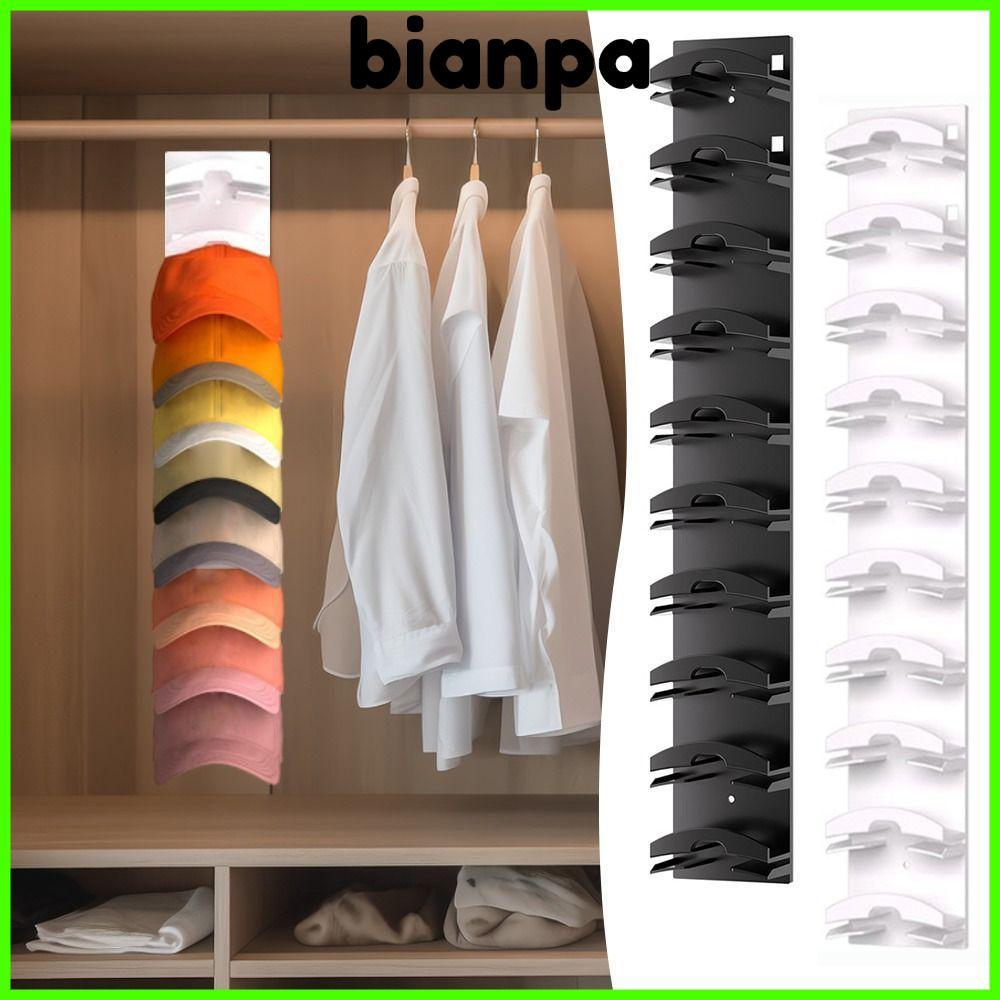 BIANPA หมวกสําหรับเบสบอลหมวก,สําหรับประตูตู้เสื้อผ้าพลาสติกเบสบอลหมวก Organizer,ประหยัดพื้นที่ตู้เสื