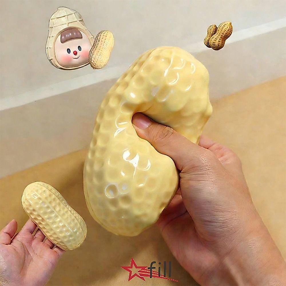 FILL จําลองถั่วลิสง Squishy ของเล่น, ช้า Rebound ความเครียดบรรเทาบีบ Fidget ของเล่น, Creative Soft Sensory ของเล่นเด็กผู้ใหญ่