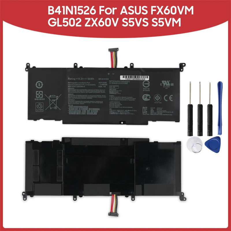แบตเตอรี่ใหม่สำหรับ ASUS FX60VM GL502 ZX60V FX502VM GL502VT GL502VM S5VS S5VM S5VT6700 ZX60VM B41N15