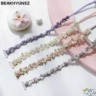 BEAKHYUN5Z 1 คู่ สายรัดชุดชั้นในลายดอกไม้, สายสะพายไหล่ปรับได้กันลื่น, ดอกไม้โพลีเอสเตอร์ยืดหยุ่นชุดชั้นในสายเข็มขัดชุดแต่งงาน