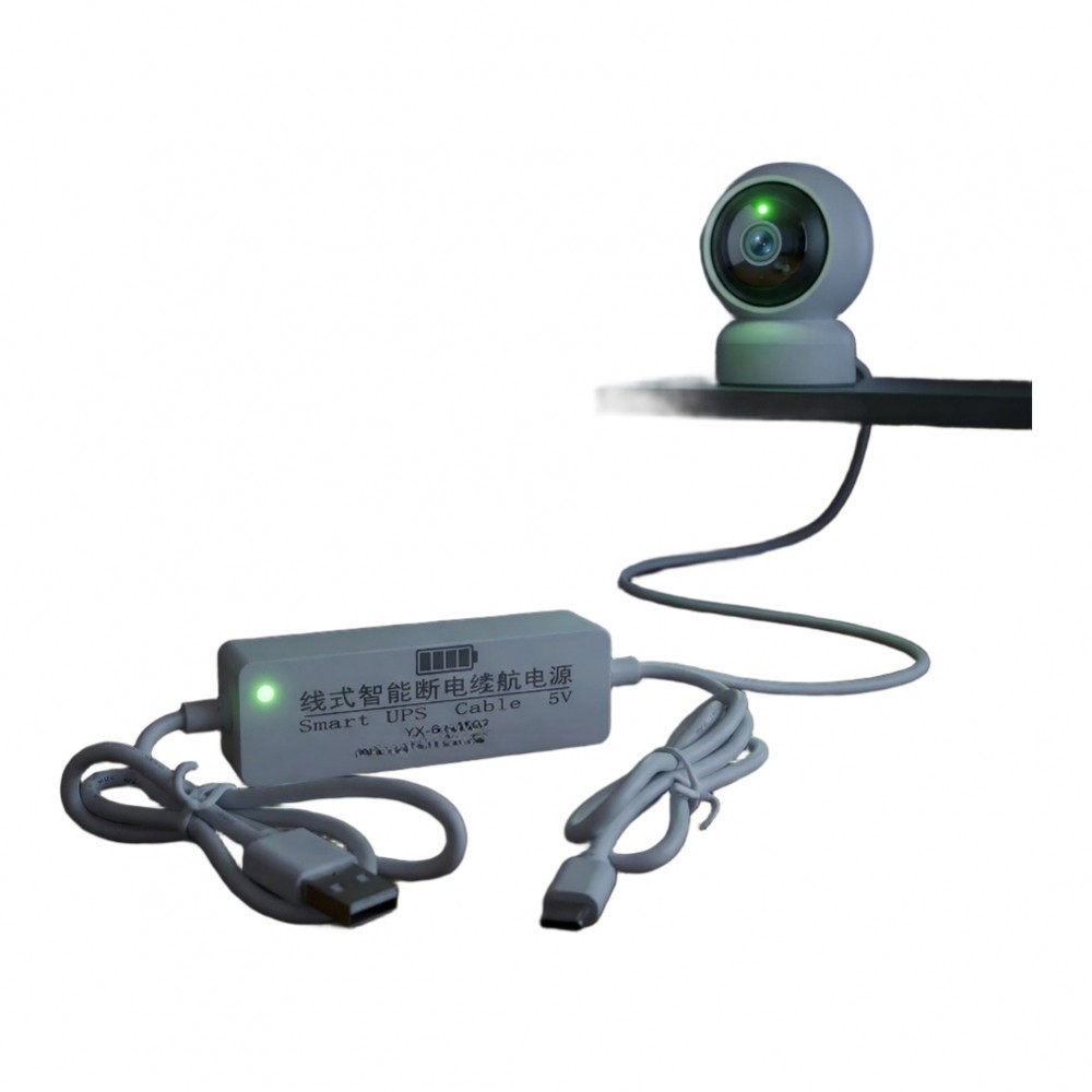 UPS แหล่งจ่ายไฟ 5V 2A สําหรับ 5MP สําหรับกล้องรักษาความปลอดภัยพร้อมพอร์ตชาร์จ Type-C