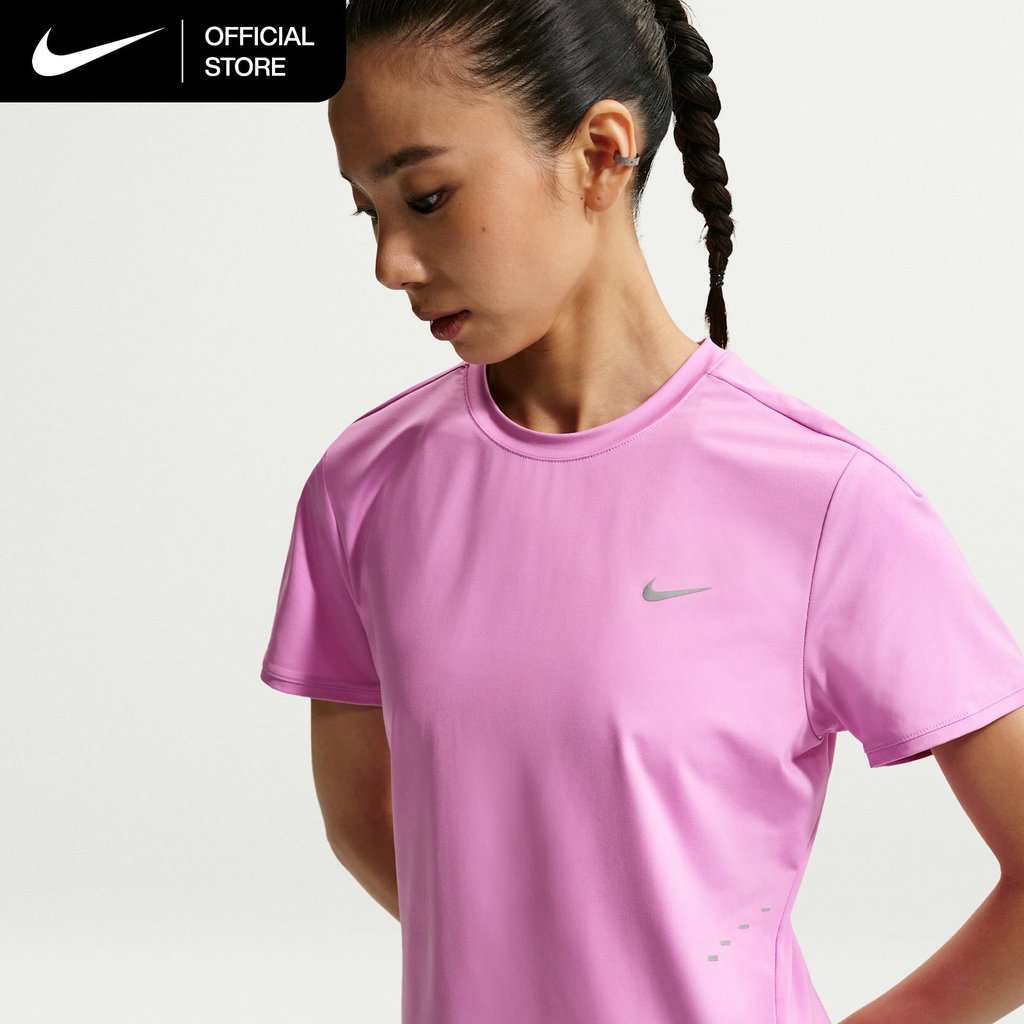 Nike Dri-FIT Women's Swift Short-Sleeve Running Top - Light Magenta [HM9699-503]