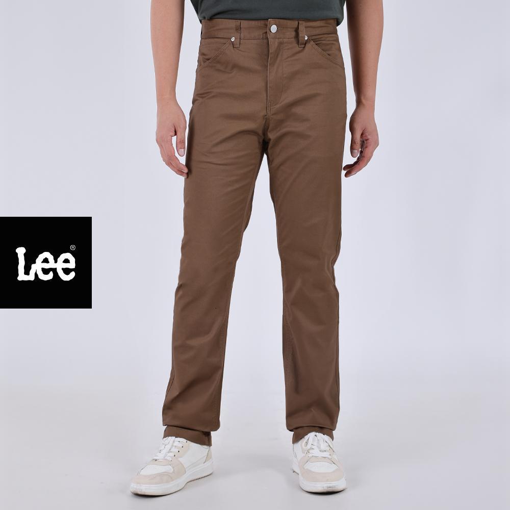 LEE กางเกงขายาวผู้ชาย คอลเลคชั่น 101 เอวกลาง ทรงตรง ทรง Regular รุ่น LE F425MPANN04 สีน้ำตาล