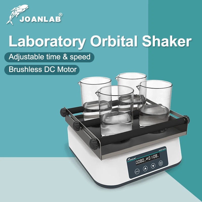 Standardized JOANLAB Orbital Shaker จอแสดงผลดิจิตอล Orbital Rotator Shaker ห้องปฏิบัติการ 200rpm SK-