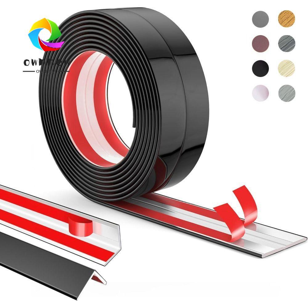 OWNNEW ตัวป้องกันมุมผนัง, ปอกและติดฟรีตัดมุม Moulding Trim, ครัวเรือน Bendable 100 ซม.L รูปร่าง Gap แถบปิดผนึกเพดาน