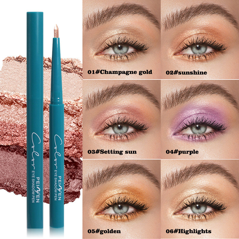 Penfen Lying Silkworm Pen Natural Brightening Shadow Pen Fine Glitter Eyeshadow Pen