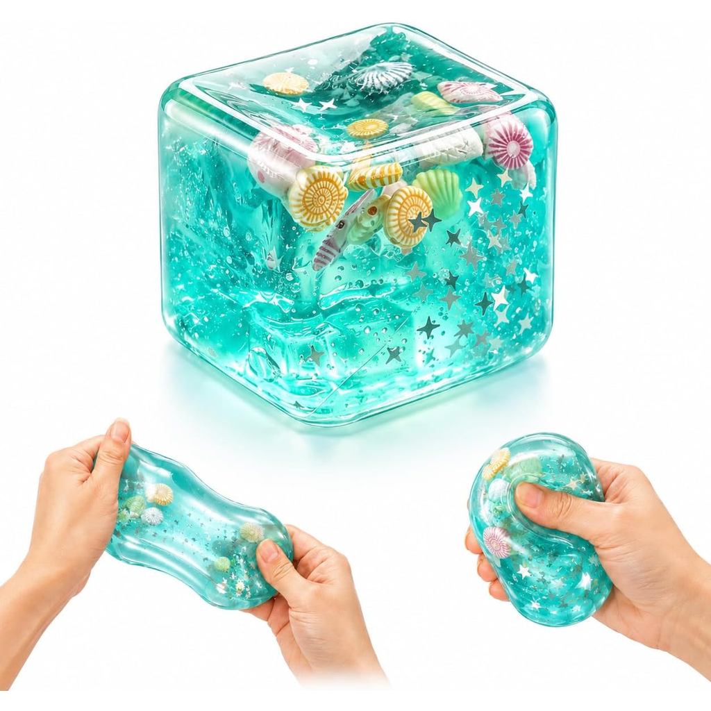 2026 ใหม่ของเล่นบีบบีบเปลือกหอยทะเล Squishies สไตล์ก้อนน้ําแข็ง โฟกัสสงบ คลายเครียด