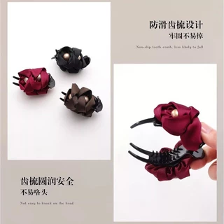 Simple Pearl Bud Grab Clip หญิง High-End Feel สไตล์ใหม่ด้านหลังหัว Anti-slip Ball กิ๊บติดผม Headdress