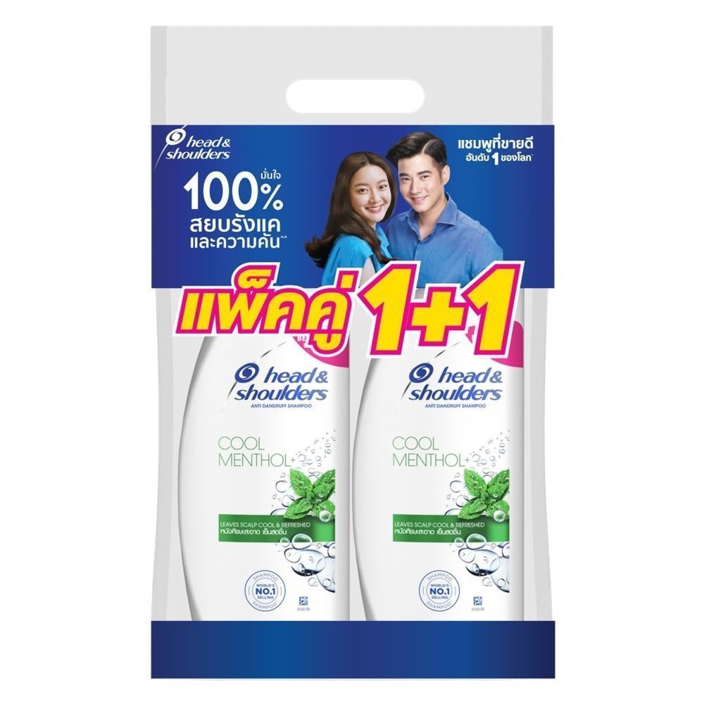[สินค้าส่งด่วน] HEAD AND SHOULDERS แชมพู คูลเมนทอล 370มล.X2 HEAD AND SHOULDERS SHAMPOO COOL MENTHOL 370ML.X2