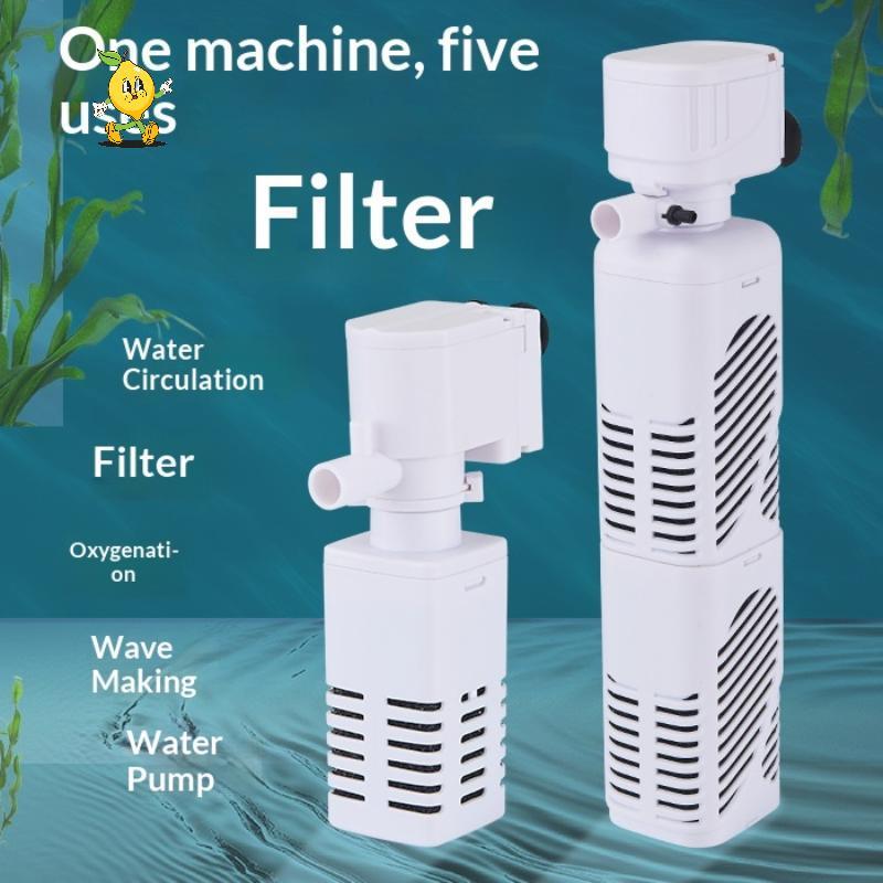 [mozh-t] Universal 5 In 1 Aquarium Filter และปั๊มออกซิเจน 360 องศาเครื่องกรองน้ําสําหรับถังปลาทั้งหมดขนาด