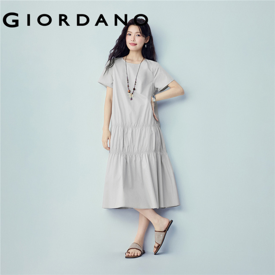 GIORDANO WOMEN Women Pure Cotton Dress 05466339