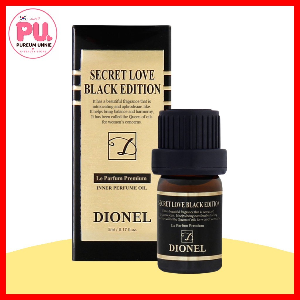 dionel Secret Love Black Edition Inner Perfume Oil 5ml / Premium Intimate Aroma Care
