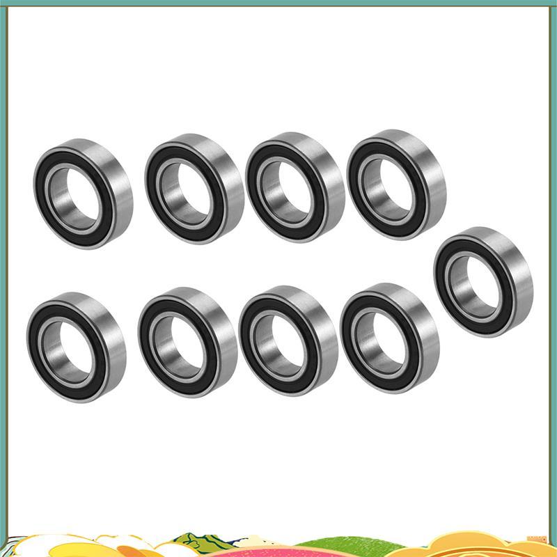 จักรยานสําหรับฮับหลัง 10PCS 15x26x7 mm Ball Bearing 15267- ABEC-3 Chrome Steel Rubber Sealed Smoothl