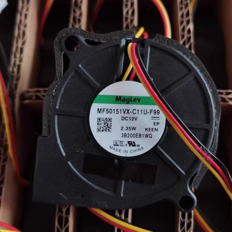 พัดลมใหม่สําหรับ Sunon MF50151VX-C11U-F99 12V 2.35W 5015 50X50X15MM 5CM พัดลมเทอร์โบ 3828 3.8 ซม.12V