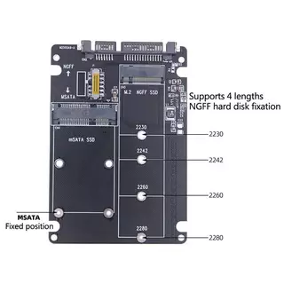 Aural NGFF ถึง SATA 3 กล่องใส่ HDD ภายนอก MSATA SSD อะแดปเตอร์ M.2 SATA Protocol อะแดปเตอร์บอร์ด al