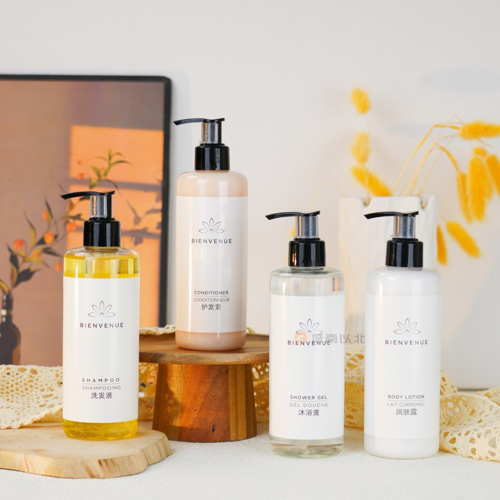 BIENVENUE Welcome Series Hotel Line Shampoo, ครีมนวดผม, เจลอาบน้ํา, โลชั่นเพิ่มความชุ่มชื้น, ชุดซัก 